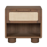 Madera Nightstand, Modern Mocha-Furniture - Bedroom-High Fashion Home