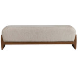Odessa Bench, Warm Froth-Furniture - Benches-High Fashion Home