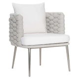Santa Cruz Outdoor Arm Chair, Nordic Grey-Furniture - Outdoor-High Fashion Home