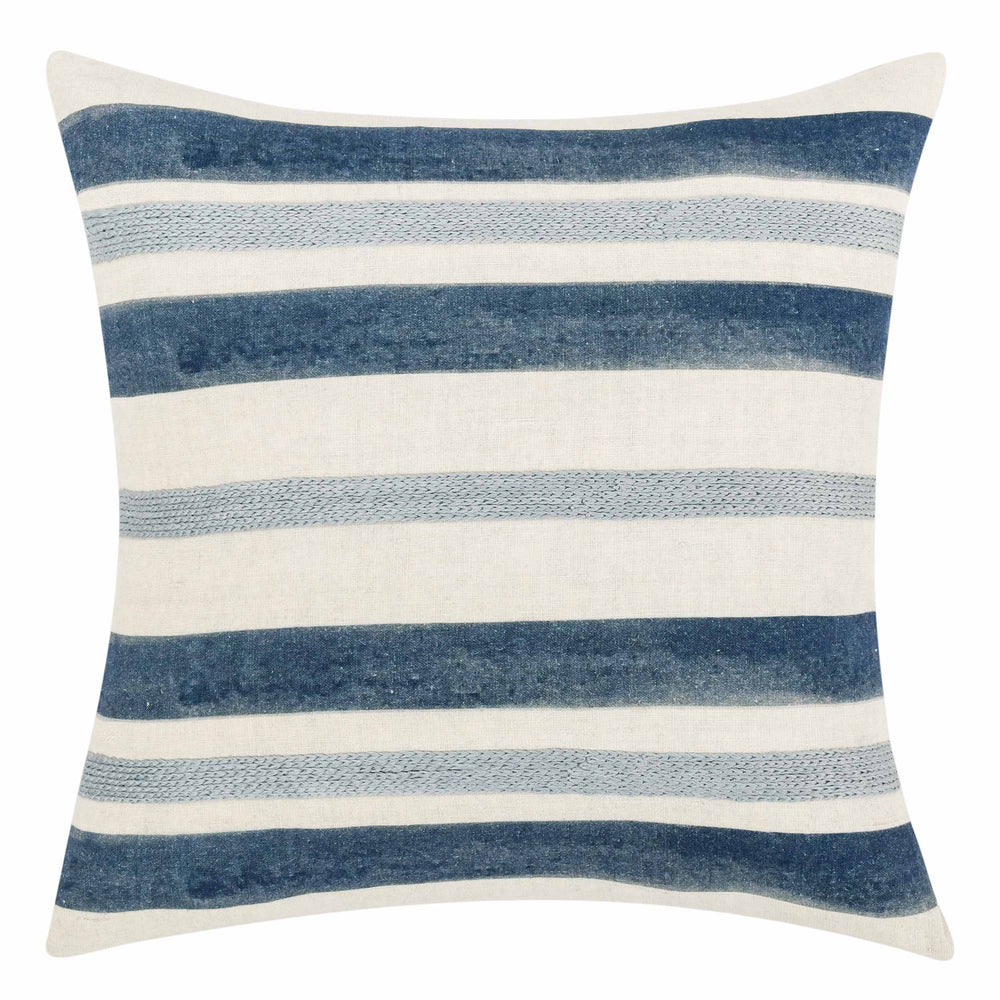 Seiano Pillow, Ivory/Blue