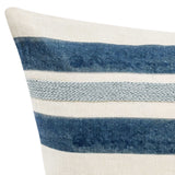 Seiano Pillow, Ivory/Blue