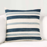 Seiano Pillow, Ivory/Blue