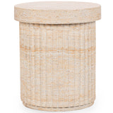 Selah Outdoor Stool, Beige-Furniture - Outdoor-High Fashion Home