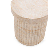 Selah Outdoor Stool, Beige-Furniture - Outdoor-High Fashion Home