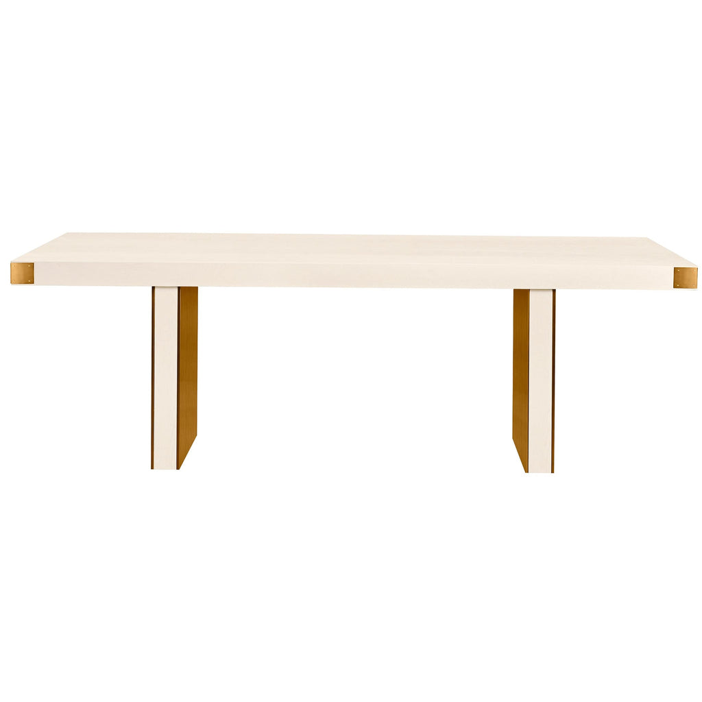 Selena Rectangular Dining Table, Cream High Fashion Home