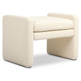 Serena Ottoman, Durham Cream by Four Hands-Furniture - Chair-High Fashion Home