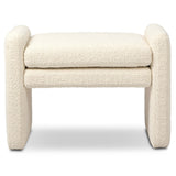 Serena Ottoman, Durham Cream by Four Hands-Furniture - Chair-High Fashion Home