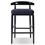 Shaza Stool, Sutton Navy by Four Hands-Furniture - Dining-High Fashion Home