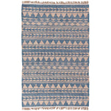 Solana Distressed Rug, Blue Natural-Rugs1-High Fashion Home