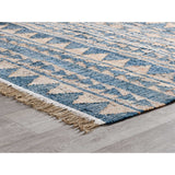Solana Distressed Rug, Blue Natural-Rugs1-High Fashion Home