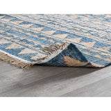 Solana Distressed Rug, Blue Natural-Rugs1-High Fashion Home