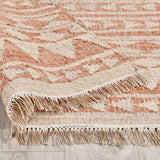 Solana Distressed Rug, Terracotta/Natural