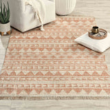 Solana Distressed Rug, Terracotta/Natural