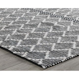 Sonora Outdoor Rug, Black/Ivory