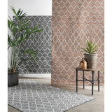 Sonora Outdoor Rug, Black/Ivory