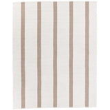 Sorrento Stripe Rug, Ivory/Coconut Brown-Rugs1-High Fashion Home