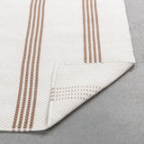 Sorrento Stripe Rug, Ivory/Coconut Brown-Rugs1-High Fashion Home