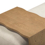 Spencer Ottoman with Bridge Table, Cream