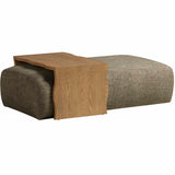 Spencer Ottoman with Bridge Table, Green