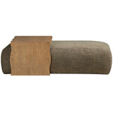 Spencer Ottoman with Bridge Table, Green