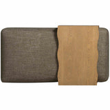 Spencer Ottoman with Bridge Table, Green