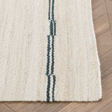 Sunderland Jute Stripe Rug, Ivory/Dark Blue