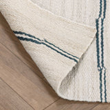 Sunderland Jute Stripe Rug, Ivory/Dark Blue