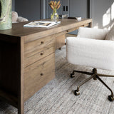 Suspension Desk, Grey Oak by Four Hands