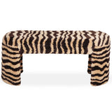 Zebra Bench, Brown Stripe-Furniture - Benches-High Fashion Home
