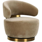 Austin Swivel Chair, Oat-Furniture - Chairs-High Fashion Home