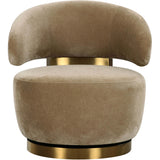 Austin Swivel Chair, Oat-Furniture - Chairs-High Fashion Home