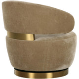 Austin Swivel Chair, Oat-Furniture - Chairs-High Fashion Home