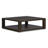 Thomas Square Coffee Table, Dark Anthracite by Four Hands-Furniture - Accent Tables-High Fashion Home