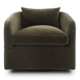 Topanga Swivel Chair, Surrey Olive by Four Hands-Furniture - Chairs-High Fashion Home