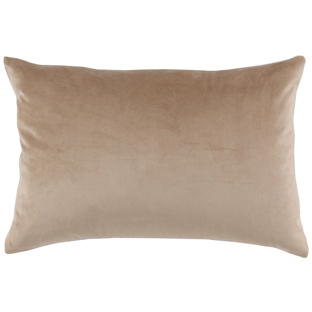 Torri Velvet Lumbar Pillow, Nude