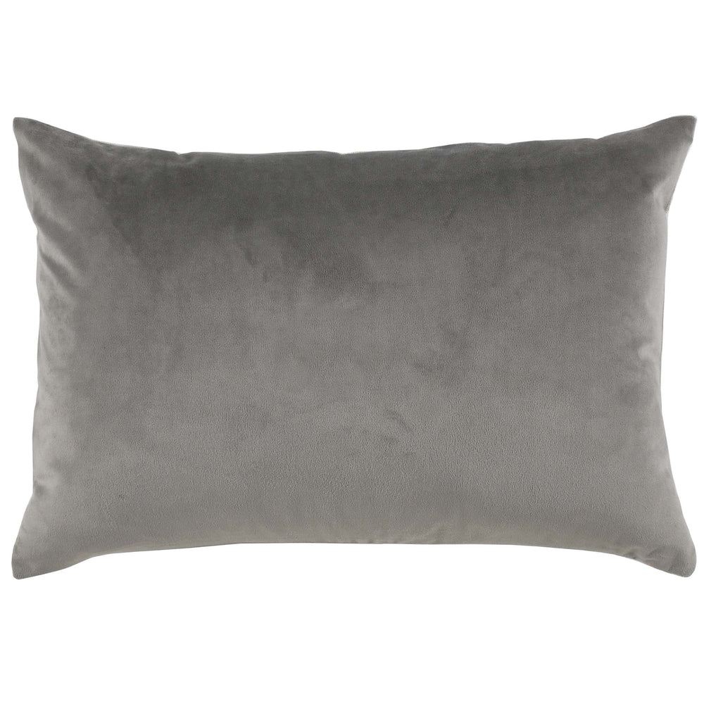 Torri Velvet Lumbar Pillow, Storm