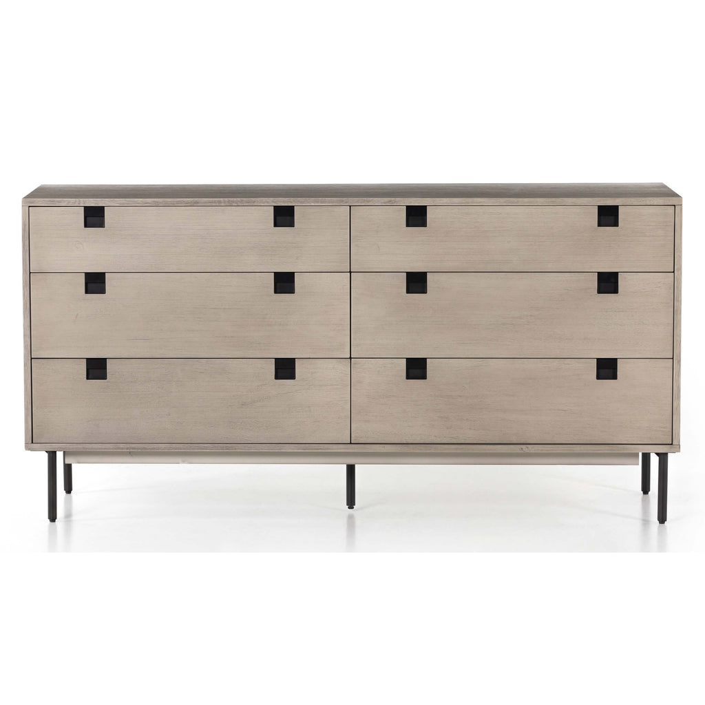 Carly 6 Drawer Dresser, Grey Wash by Four Hands – High Fashion Home