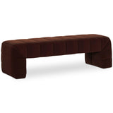 Verity Bench, Warm Brown-Furniture - Benches-High Fashion Home