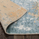Vienna Distressed Rug, Mineral Blue Multi