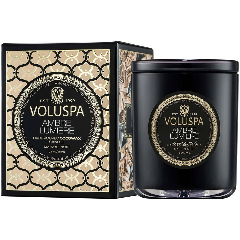 Voluspa Candle Ambre Lumiere, Classic Candle-Accessories-High Fashion Home