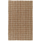Windowpane Chenille Rug, Natural/Ivory