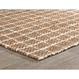Windowpane Chenille Rug, Natural/Ivory