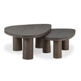 Zion Nesting Coffee Table Set, Grey Tobacco by Four Hands-Furniture - Accent Tables-High Fashion Home