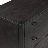 Zuma 6 Drawer Dresser, Smoked Black by Four Hands-Furniture - Storage-High Fashion Home