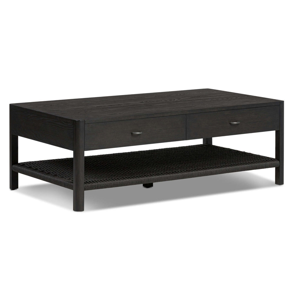 Zuma Coffee Table, Smoked Black by Four Hands-Furniture - Accent Tables-High Fashion Home