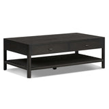 Zuma Coffee Table, Smoked Black by Four Hands-Furniture - Accent Tables-High Fashion Home