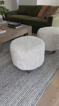 Aniston 22" Ottoman, Andes Natural by Four Hands