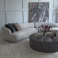 Belen 2 Piece Chaise Sectional, Thames Coal by Four Hands