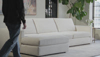 Miller 3 Piece Sectional, Nomad Snow