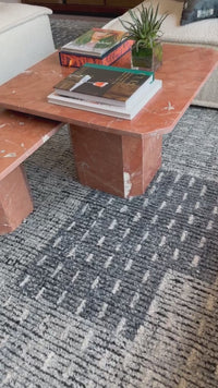 Edina Big Coffee Table, Rusty Marble by Four Hands